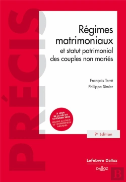 Bertrand.pt - Régimes Matrimoniaux Et Statut Patrimonial Des Couples Non Mariés (9e Édition)
