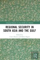 Regional Security In South Asia And The Gulf