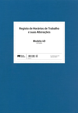 Bertrand.pt - Registo de Horários de Trabalho e suas Alterações - Modelo 40 - 50 Folhas