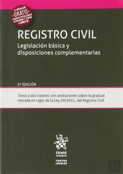 Bertrand.pt - Registro Civil Legislación Básica Y Disposiciones Complementarias 5ª Edición 2018