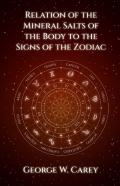 Relation Of The Mineral Salts Of The Body To The Signs Of The Zodiac