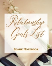 Relationship Goals List - Blank Notebook - Write It Down - Pastel Rose Gold Brown - Abstract Modern Contemporary Unique