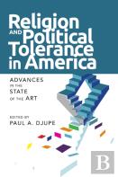 Religion And Political Tolerance In America
