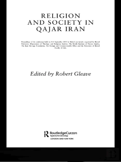 Bertrand.pt - Religion And Society In Qajar Iran