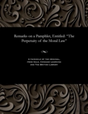 Remarks On A Pamphlet, Entitled