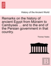 Remarks On The History Of Ancient Egypt