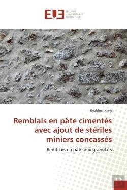 Bertrand.pt - Remblais En Pate Cimentes Avec Ajout De Steriles Miniers Concasses