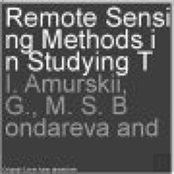 Bertrand.pt - Remote Sensing Methods In Studying Tectonic Fractures In Oil- And Gas-Bearing Formations