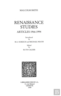 Bertrand.pt - Renaissance Studies : Articles 1966-1994