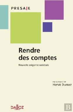 Bertrand.pt - Rendre Des Comptes ; Nouvelle Exigence Sociétale