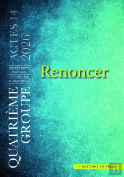 Bertrand.pt - Renoncer : Actes Du 4e Groupe De Psychanalyse