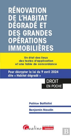 Bertrand.pt - Rénovation De L'Habitat Dégradé Et Des Grandes Opérations Immobilières : Un État Des Lieux Des Textes D'Application Et Une Table De Concordance ; Pour Décrypter La Loi Du 9 Avril 2024 Dite « Habitat