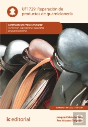 Reparacion De Productos De Guarnicioneria. Tcpf0110 - Operaciones Auxiliares De Guarnicioneria