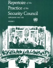 Repertoire Of The Practice Of The Security Council 1993-1995
