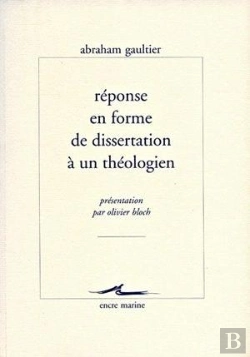 Bertrand.pt - Réponse En Forme De Dissertation À Un Théologien