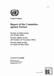 Report Of The Committee Against Torture