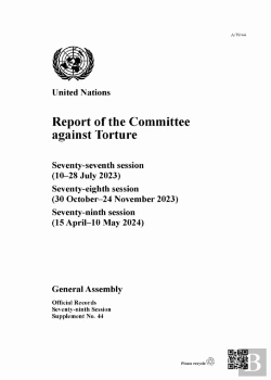 Bertrand.pt - Report Of The Committee Against Torture