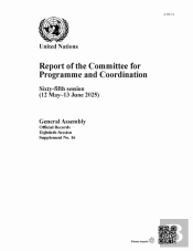 Report Of The Committee For Programme And Coordination