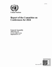 Report Of The Committee On Conferences For 2024