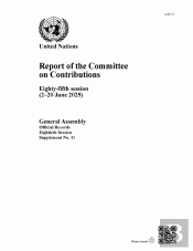 Report Of The Committee On Contributions