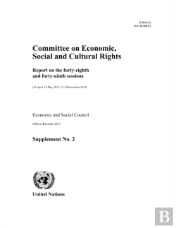 Bertrand.pt - Report Of The Committee On Economic, Social And Cultural Rights