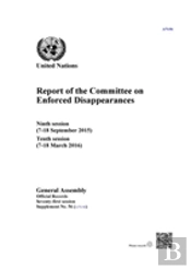 Report Of The Committee On Enforced Disappearances