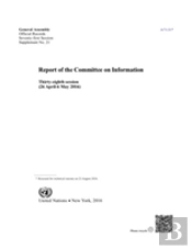 Report Of The Committee On Information