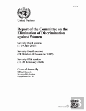 Report Of The Committee On The Elimination Of Discrimination Against Women, Seventy-Fifth Session