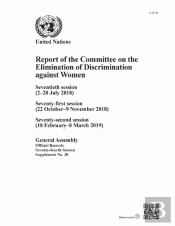 Report Of The Committee On The Elimination Of Discrimination Against Women, Seventy-Fourth Session