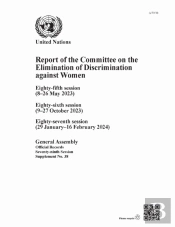 Report Of The Committee On The Elimination Of Discrimination Against Women, Seventy-Ninth Session