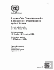 Report Of The Committee On The Elimination Of Discrimination Against Women, Seventy-Seventh Session