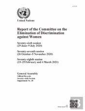Report Of The Committee On The Elimination Of Discrimination Against Women, Seventy-Sixth Session