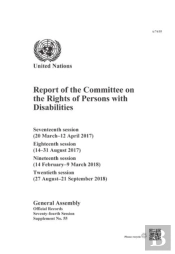 Report Of The Committee On The Rights Of Persons With Disabilities