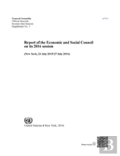 Report Of The Economic And Social Council On Its 2016 Session