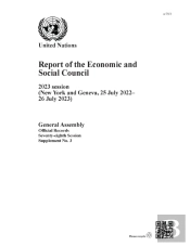Report Of The Economic And Social Council On Its 2023 Session