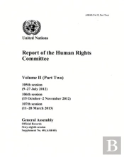 Report Of The Human Rights Committee