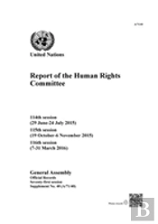 Report Of The Human Rights Committee