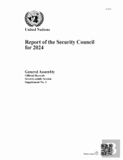 Report Of The Security Council For 2024