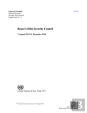 Report Of The Security Council