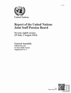 Bertrand.pt - Report Of The United Nations Joint Staff Pension Board