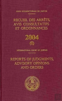 Bertrand.pt - Reports Of Judgments, Advisory Opinions And Orders 2004
