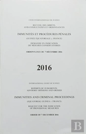 Reports Of Judgments, Advisory Opinions And Orders