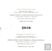 Reports Of Judgments, Advisory Opinions And Orders