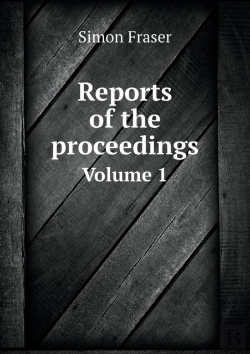 Bertrand.pt - Reports Of The Proceedings Volume 1