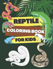 Reptile Coloring Book For Kids