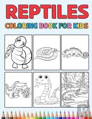 Reptiles Coloring Book For Kids
