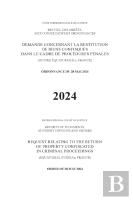 Request Relating To The Return Of Property Confiscated In Criminal Proceedings (Equatorial Guinea V. France)