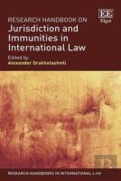 Research Handbook On Jurisdiction And Immunities In International Law