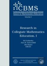 Research In Collegiate Mathematics Education I