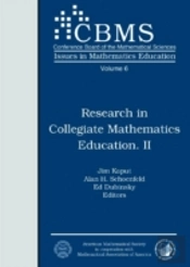 Research In Collegiate Mathematics Education Ii
